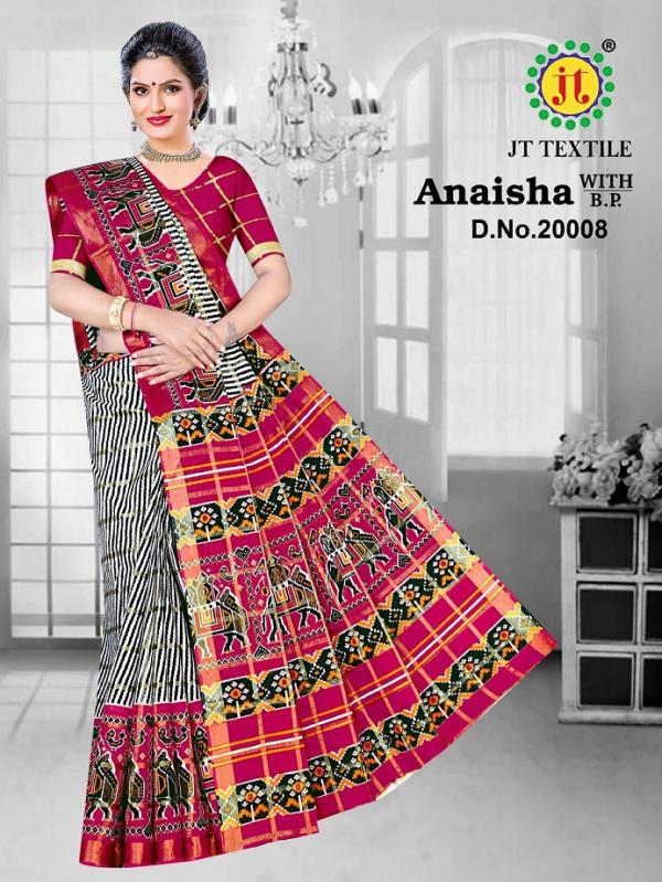 Jt Anaisha Vol-20 Cotton Designer Exclusive Saree Collection